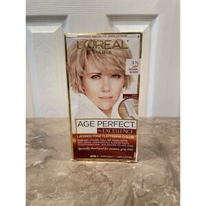 L'Oreal Paris Age Perfect Permanent Hair Color, 9N Light Natural Blonde, 1 kit